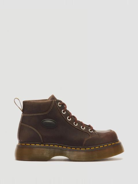 Dr. Martens Buzz 6 Eye Boot Crazy Horse Leather Lace Up Boots