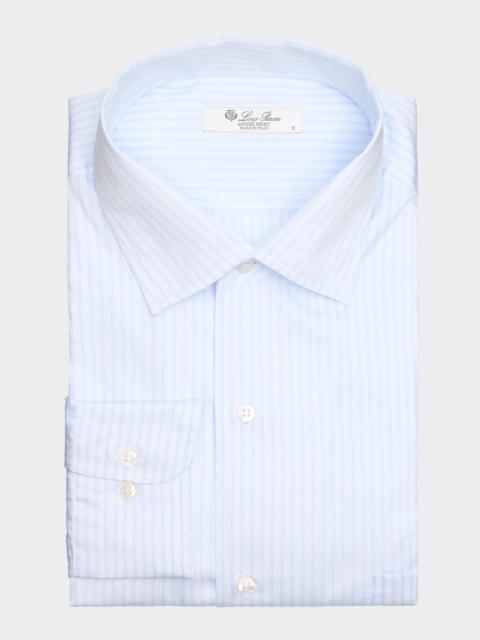 Loro Piana Men's Andre Summer Striped Cotton Shirt