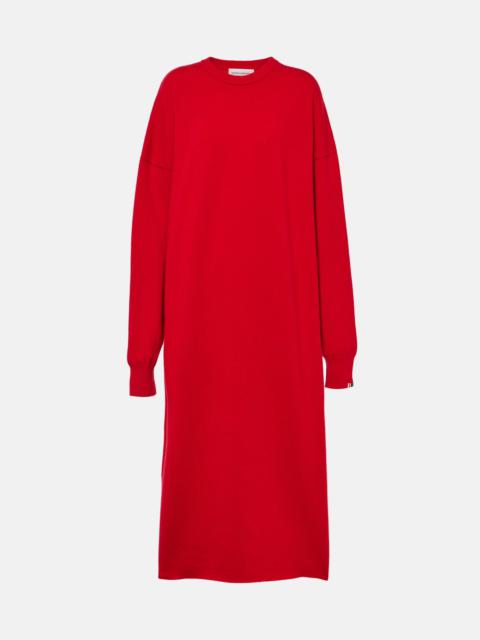 extreme cashmere Weird cashmere-blend midi dress