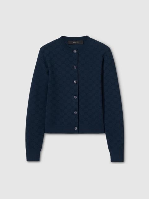 GUCCI GG fine fabric jacquard cardigan