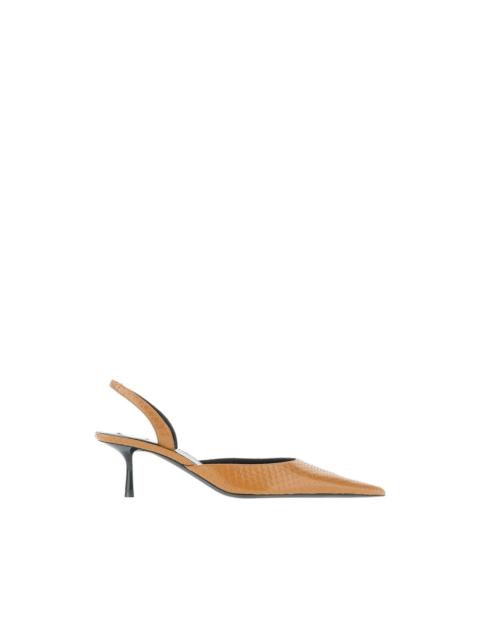 SAINT LAURENT Babylone pointed slingback pumps