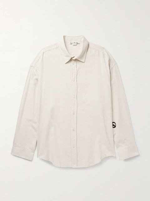 Setar Oversized Logo-Appliquéd Cotton Shirt