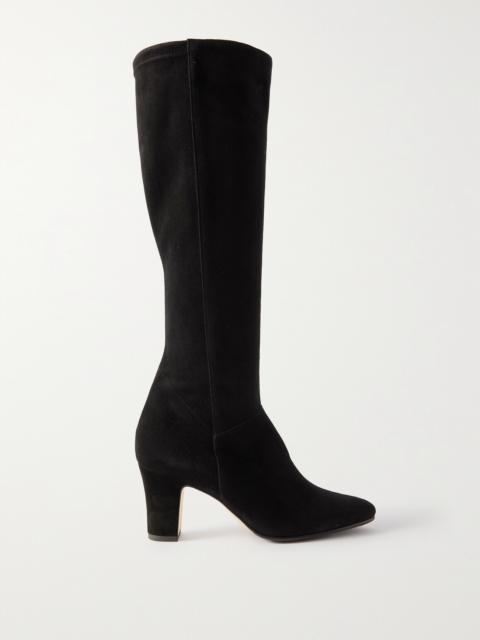 Manolo Blahnik Pitana 70 Suede Knee Boots