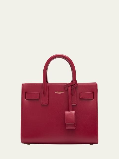 SAINT LAURENT Sac De Jour Nano Top-Handle Bag in Smooth Leather
