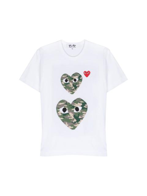 heart-print cotton T-shirt