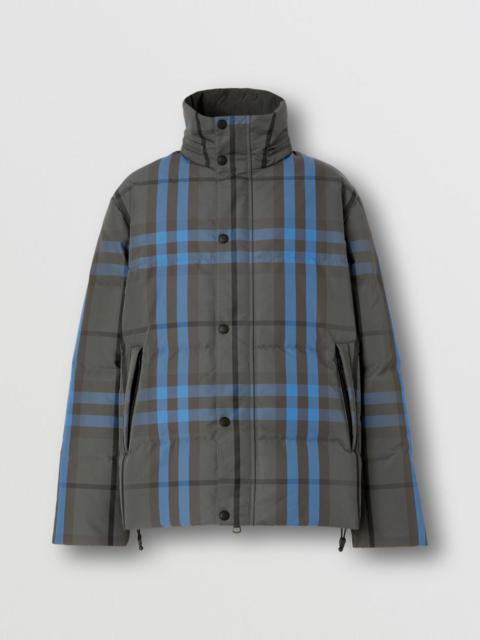 Burberry Packaway Hood Reversible Check Nylon Puffer Jacket