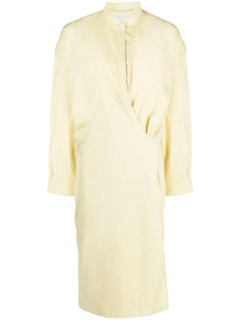 Lemaire officer-collar wrap shirtdress