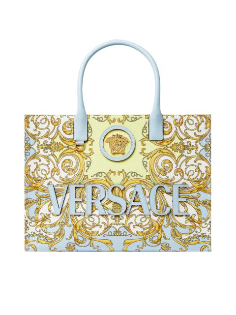 VERSACE La Medusa Large Tote Bag - Light Blue