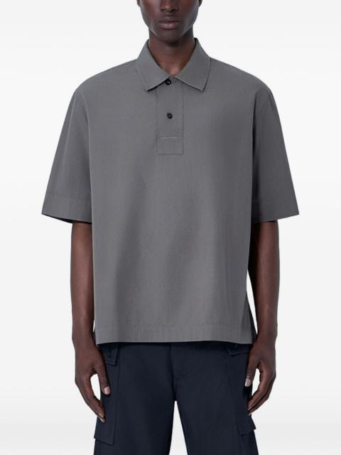 MARGARET HOWELL boxy-fit cotton-poplin polo shirt