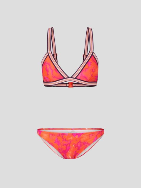 BOGNER CLAUDINE TRIANGLE BIKINI SET IN ORANGE/PINK