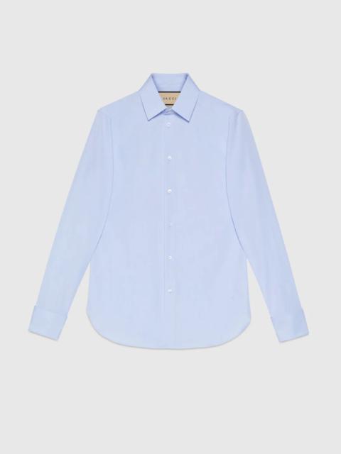 GUCCI Cotton poplin Cotton shirt with hidden Gucci labelshirt