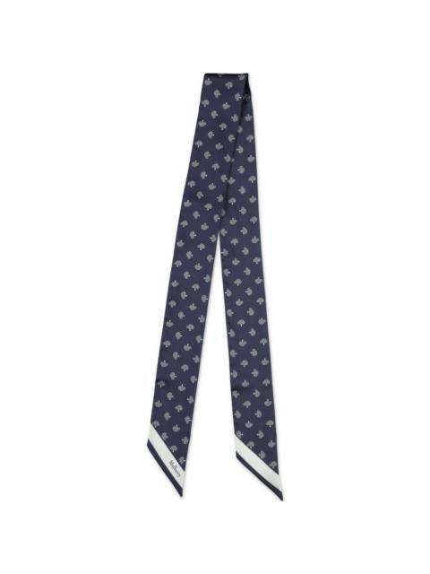 Mulberry tree-jacquard scarf