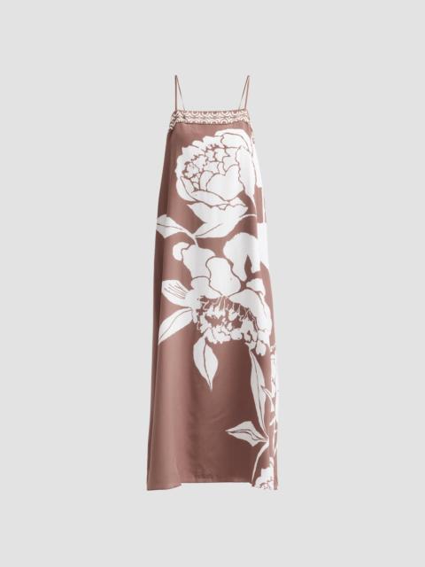 Lilly Pulitzer Women's Jesslyn Silk Maxi Slip Dress - Coco Beach Oversized