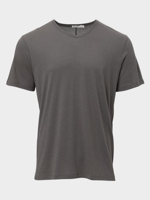 Barefoot Dreams Men's Malibu Collection Cotton Modal V-Neck T-Shirt