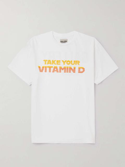 GALLERY DEPT. Vitamin D Logo-Print Cotton-Jersey T-Shirt