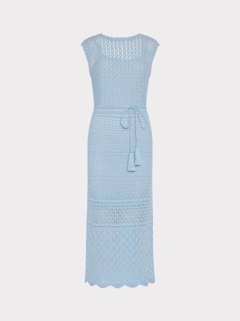 MILLY Kai Crochet Midi Dress