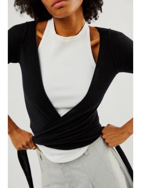 FREE PEOPLE Cashmere Reversible Wrap Sweater
