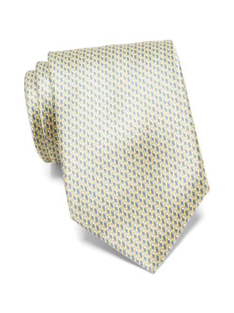Brioni Standard Silk Tie in Lemon/Graphite