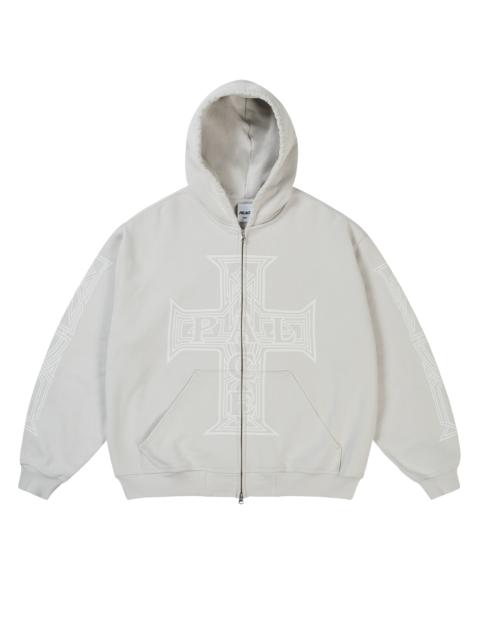 PALACE Y SO CROSS PIGMENT HOOD CONCRETE GREY