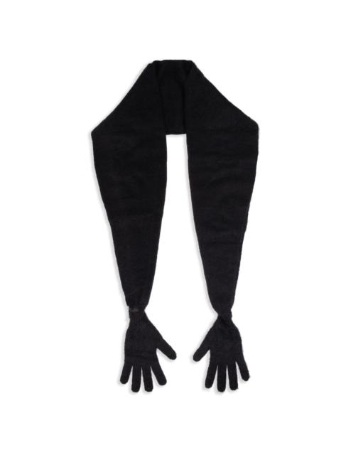 Moschino knited gloved scarf