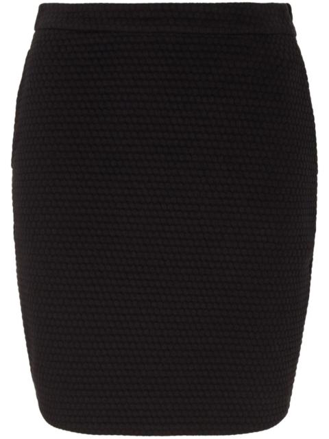EMPORIO ARMANI elasticated-waist textured skirt