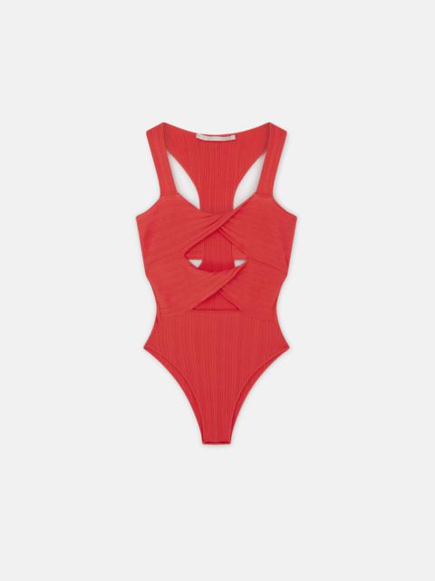 Cut‐Out Knit Bodysuit