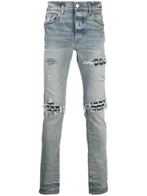 AMIRI x Playboy ripped-effect skinny jeans