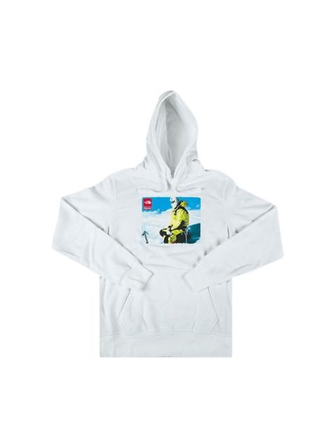 North face supreme hoodie white best sale