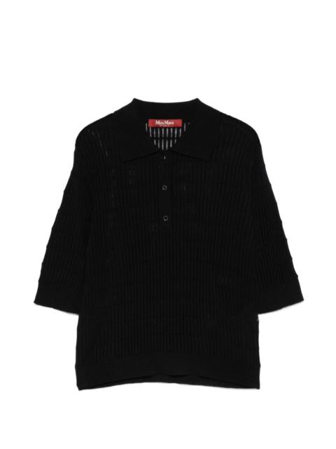 Max Mara buttoned polo top
