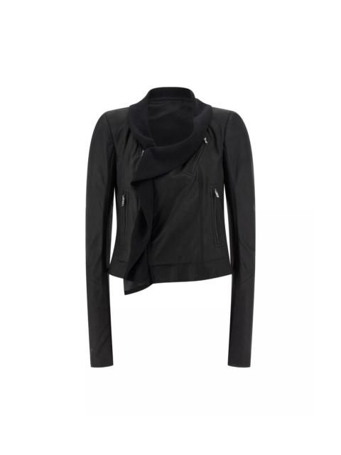 Rick Owens SCARF BIKER LEATHER JACKET