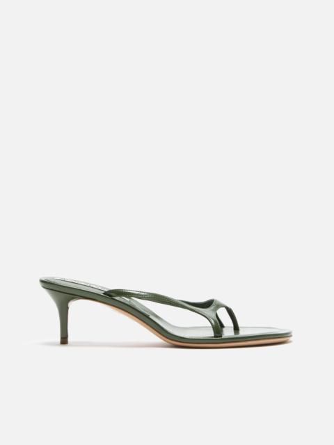 Acne Studios Kitten Heel Sandals - Thyme green