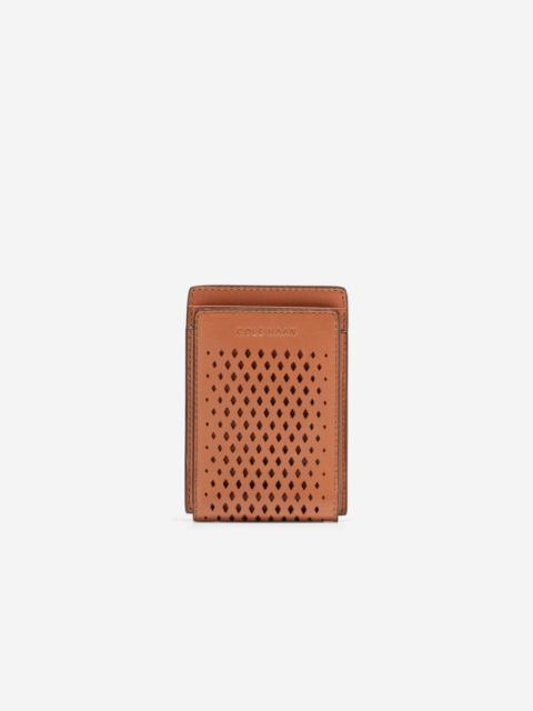 COLE HAAN Washington Perforated Card Case