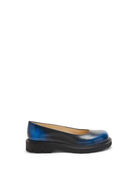 Loewe Blaze ballerina in bi-colour brushed-off calfskin
