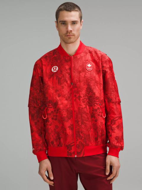 lululemon Team Canada Men's Vented Jacquard Bomber Jacket *COC Logo