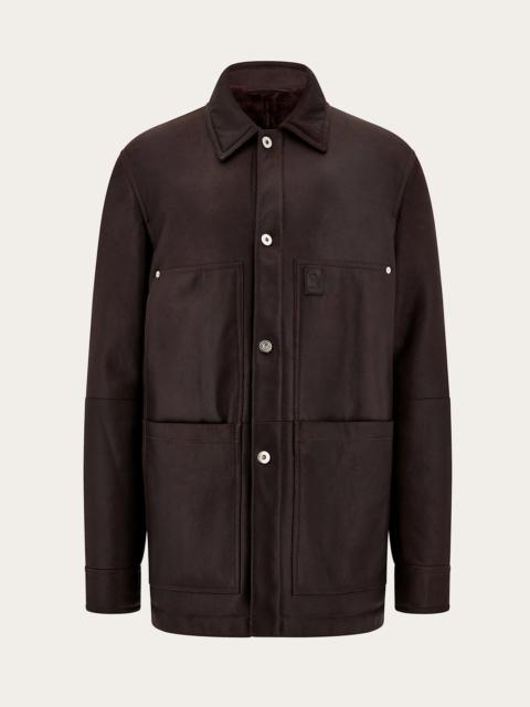 FERRAGAMO Sheepskin leather blouson