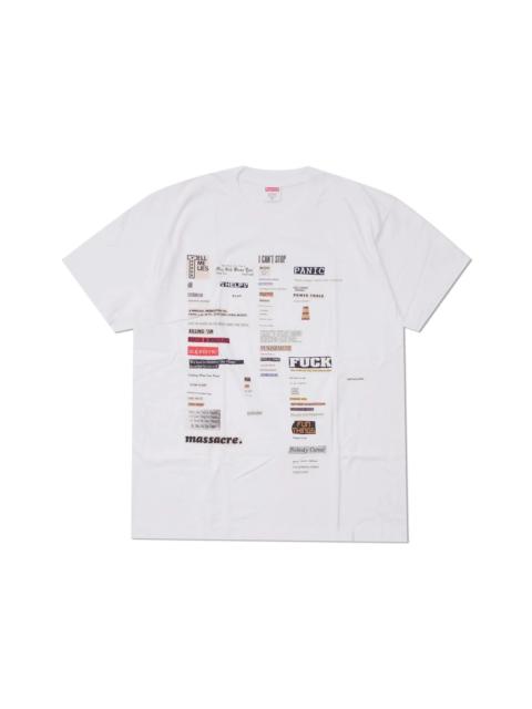 Supreme Cutouts Tee White