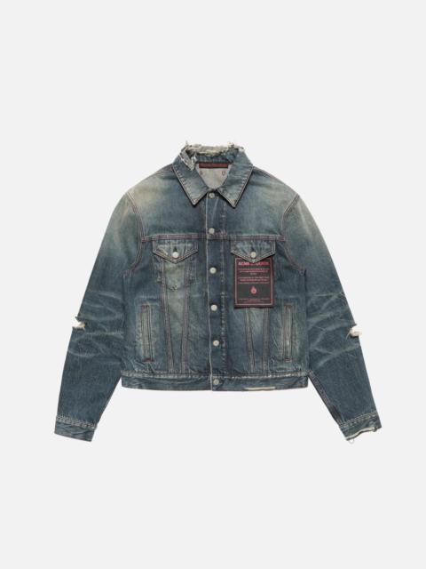 Acne Studios Re-edition worn denim jacket - Mid Blue