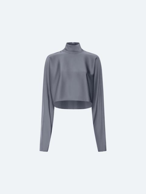 LAPOINTE Lightweight Satin Caftan Top