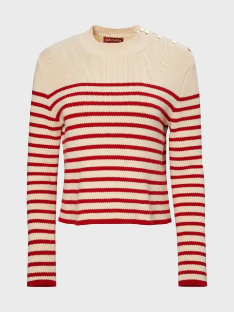 Altuzarra Oz Cashmere-Blend Striped Sweater