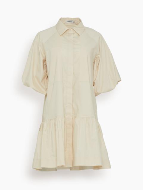 SIMKHAI Crissy Cotton Poplin Dress in Sand