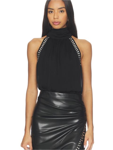 GENERATION LOVE Brenna Studded Halter Blouse