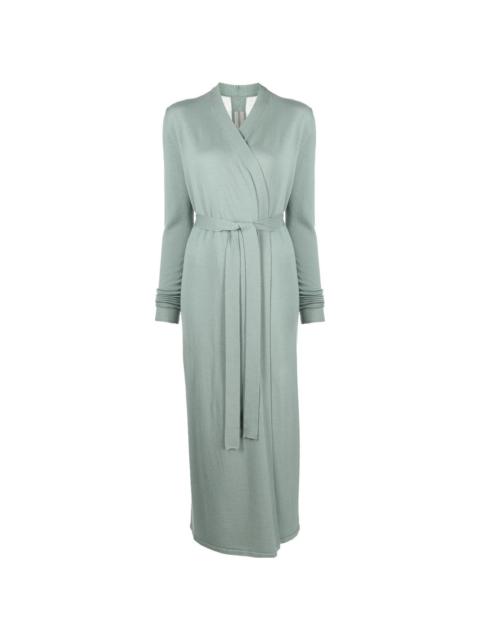 Bathrobe wool cardi-coat