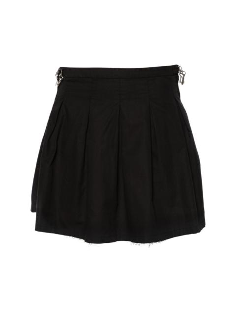 Object pleated miniskirt