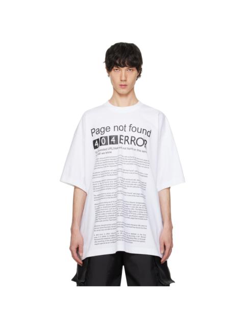 White 'Page Not Found' T-Shirt
