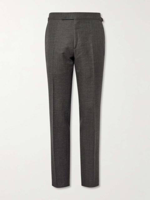 Shelton Straight-Leg Wool, Mohair, Linen and Silk-Blend Trousers