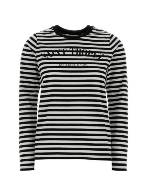 MICHAEL KORS striped long-sleeve t-shirt