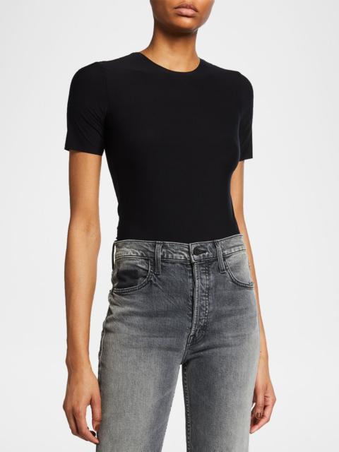 commando Butter Short-Sleeve Crewneck Bodysuit