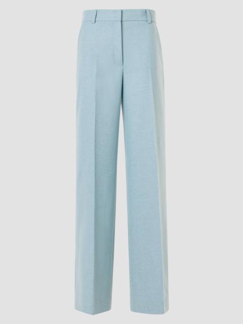 AKRIS Women's Chiaro Wool Flannel Pants - Light Blue