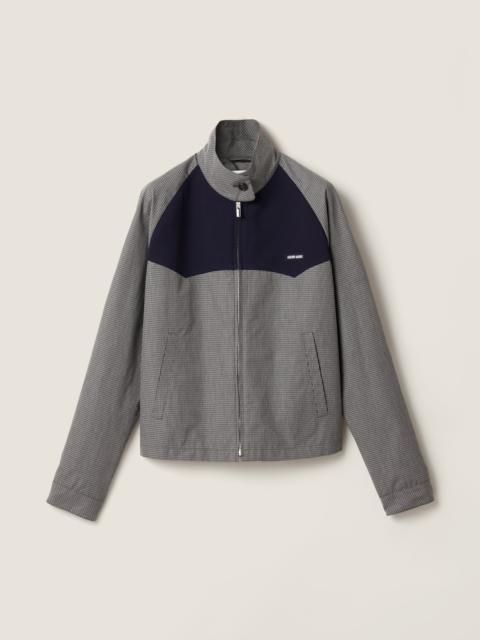 Miu Miu Gingham check blouson jacket