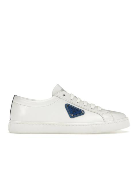 Prada Prada Court Sneaker White Blue Leather (Women's)